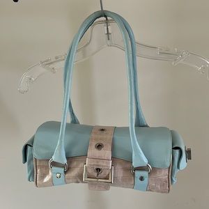 Vintage Stuart Weitzman 2-Tone Barrel Bag